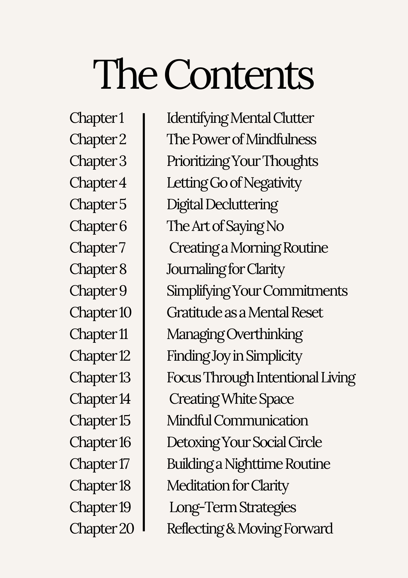 Declutter Your Mind – Clear Your Thoughts, Reduce Stress & Find Focus