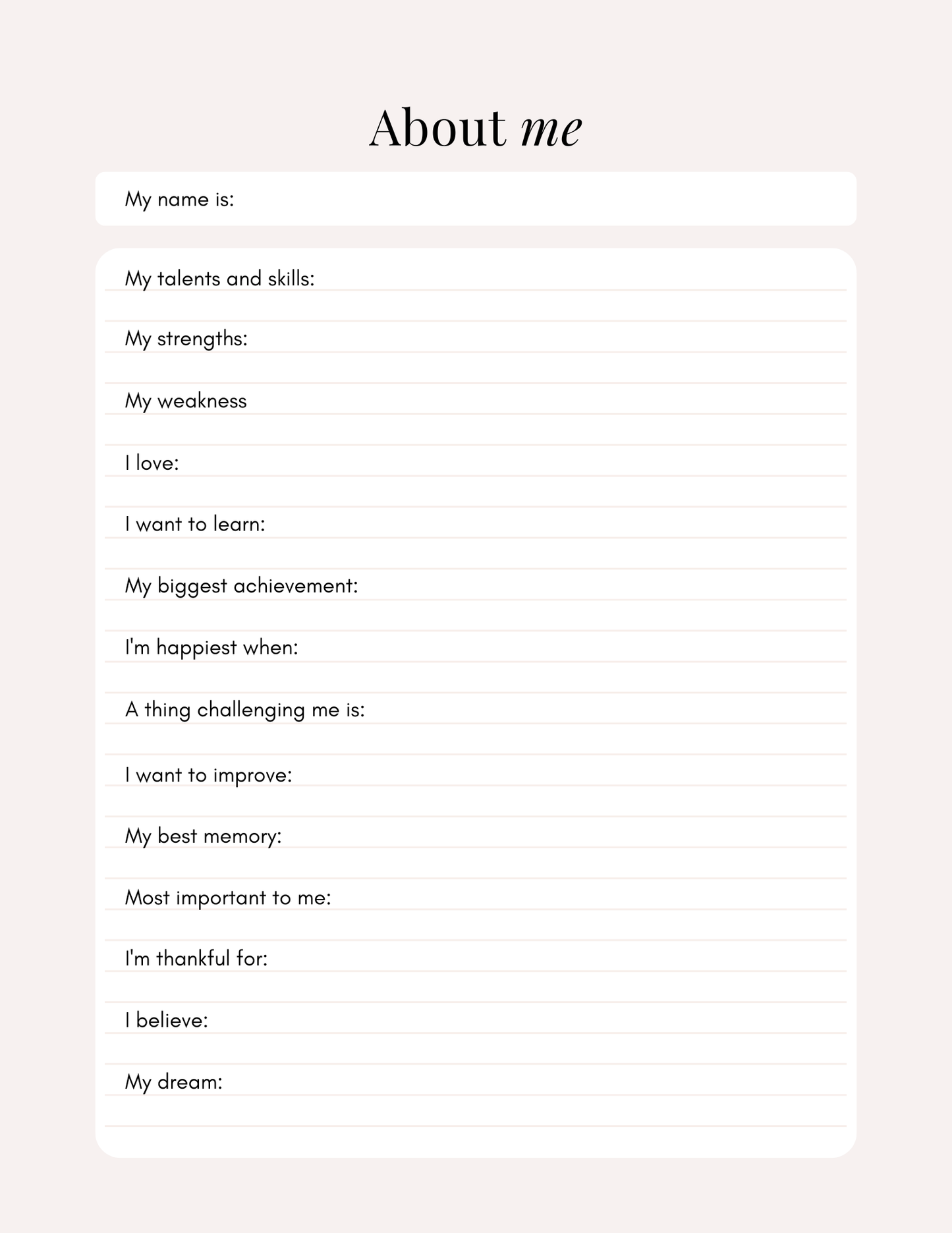 Self-Care Journal | A Guided Space for Reflection, Balance & Growth