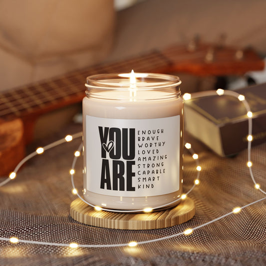 You Are Inspirational Soy Candle — 9 oz Scented Jar (Encouragement Gift)