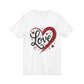 Love Heart V-Neck Tee — Romantic Valentine’s Day Shirt