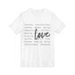 Love Definition V-Neck Tee — Inspirational Word Art Romantic Gift