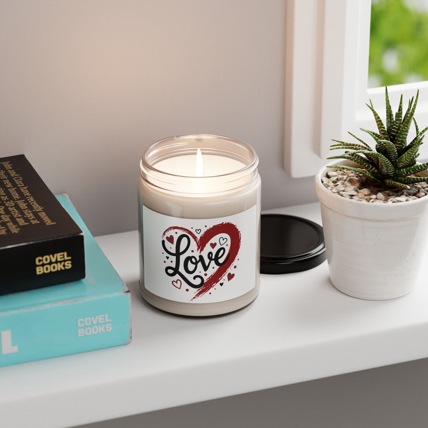 Love Heart Soy Candle — 9oz Scented Candle for Valentine’s & Romantic Gifts
