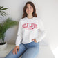 Self Love Club Crewneck Sweatshirt — Pink Retro Graphic