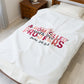 Velveteen Plush Blanket — "A Home Filled With Love & Prayers" (Prov. 24:3-4) Inspirational Christian Throw