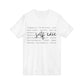 Self Care V-Neck Tee — Minimal Wellness Words T-Shirt