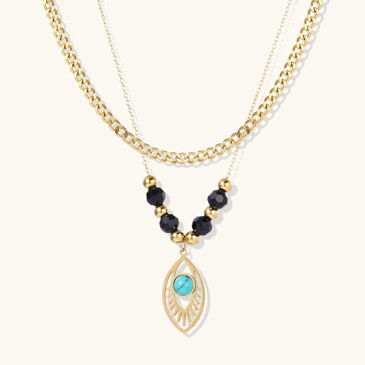 Eye of Serenity Layered Necklace | Kare-Kreations LLC