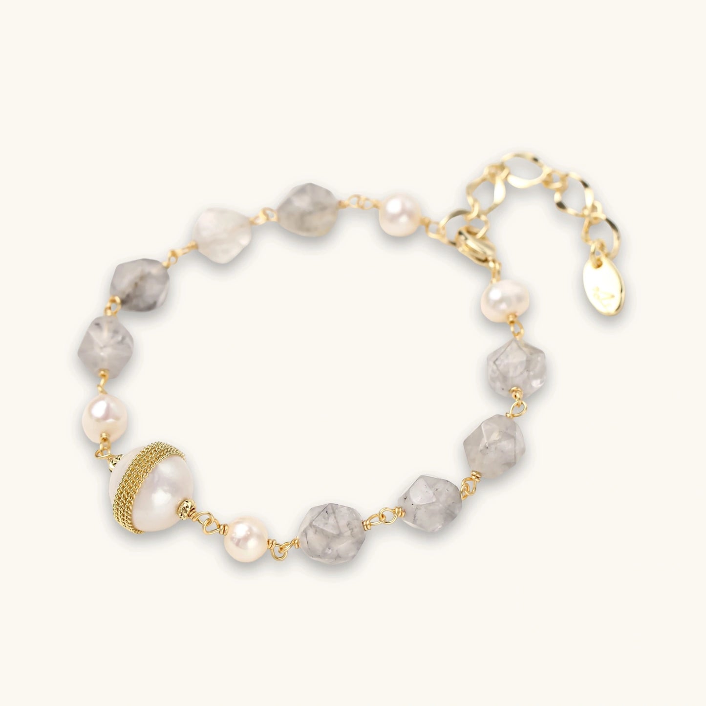 Baroque Pearl Crystal Bracelet | Kare-Kreations LLC