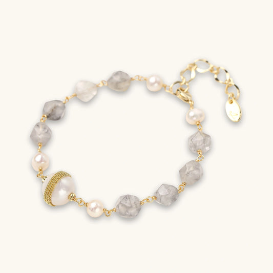 Baroque Pearl Crystal Bracelet | Kare-Kreations LLC