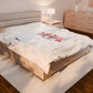 Velveteen Plush Blanket — "A Home Filled With Love & Prayers" (Prov. 24:3-4) Inspirational Christian Throw