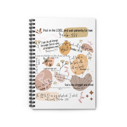 Faith Verse Spiral Notebook — Inspirational Christian Journal with Scripture Quotes