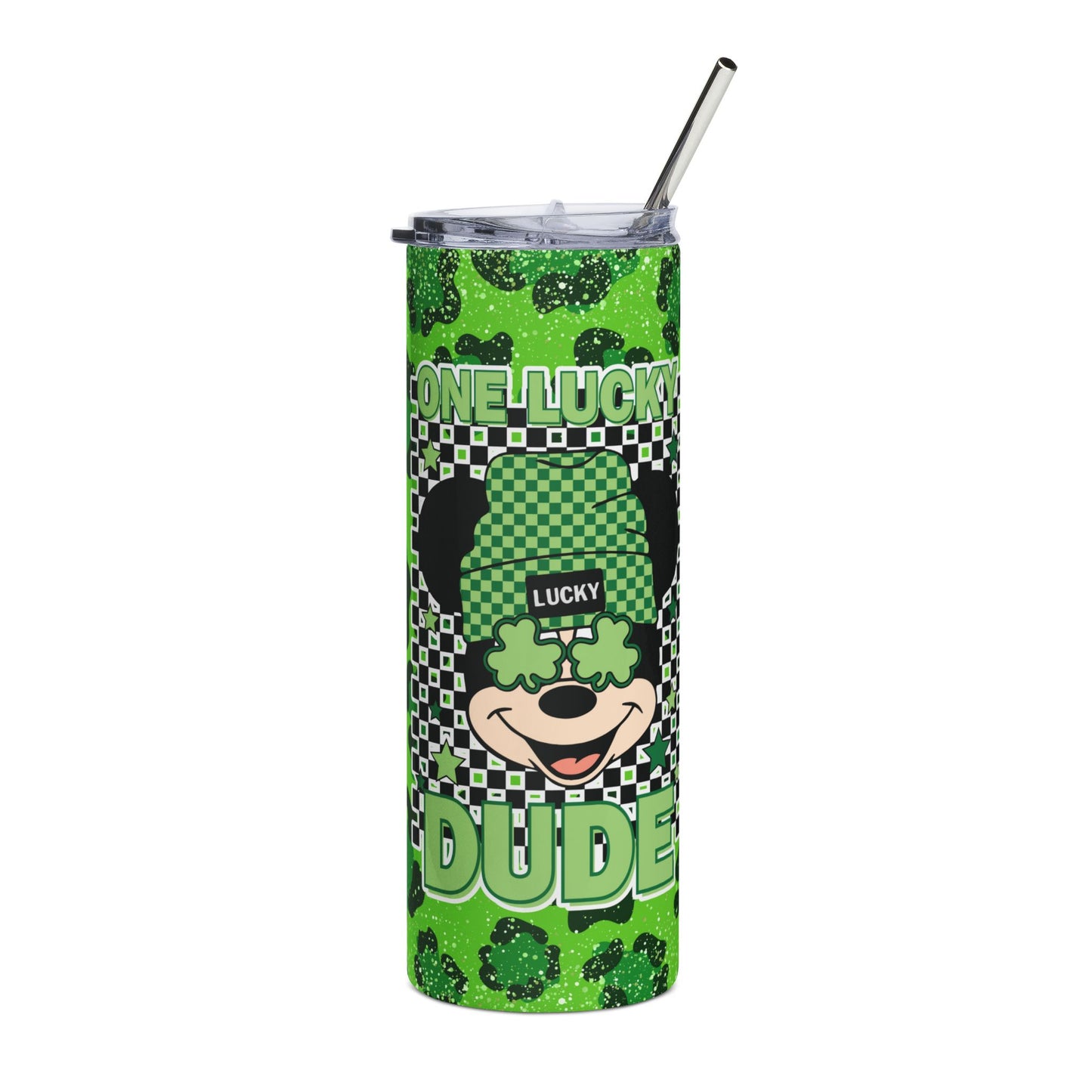 St. Patrick's Lucky Dude 20oz Stainless Steel Tumbler – Insulated Shamrock Travel Cup