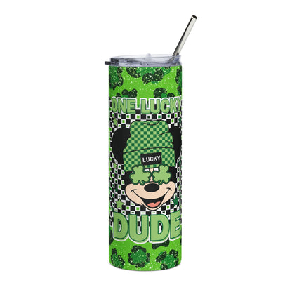 St. Patrick's Lucky Dude 20oz Stainless Steel Tumbler – Insulated Shamrock Travel Cup