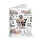 Inspirational Butterfly Spiral Notebook — Be Amazing, Believe in Yourself Journal