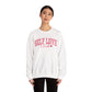 Self Love Club Crewneck Sweatshirt — Pink Retro Graphic