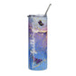 Hope & Faith Butterfly 20oz Stainless Tumbler — Purple Blue Marble Travel Cup