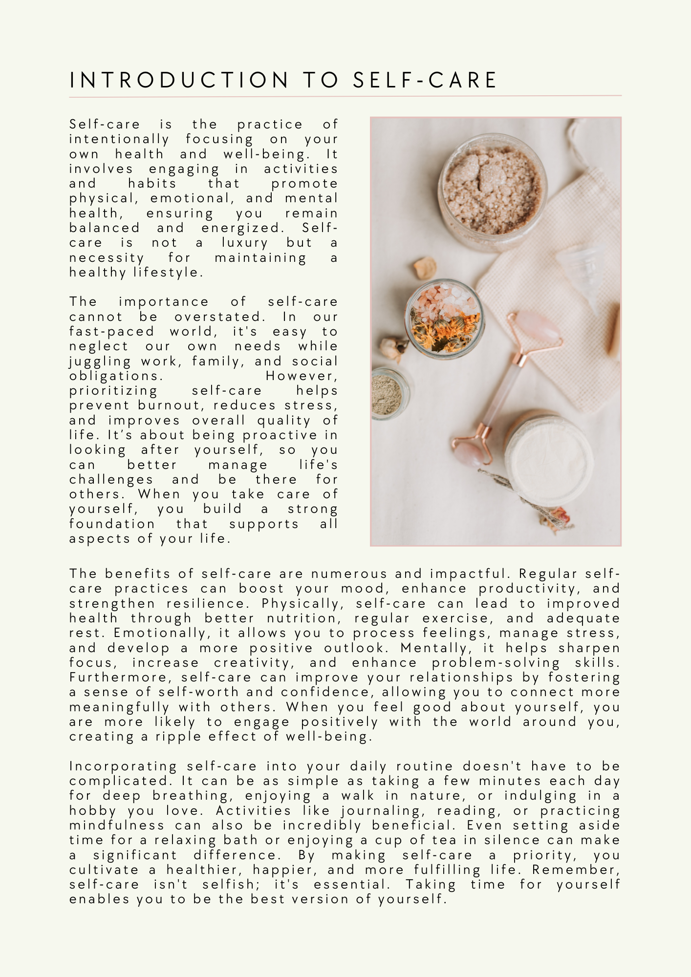 The Self-Care Workbook-Your Guided Path to Mindful Living